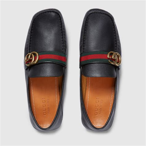 replica gucci driving shoes|gucci leather driver with web.